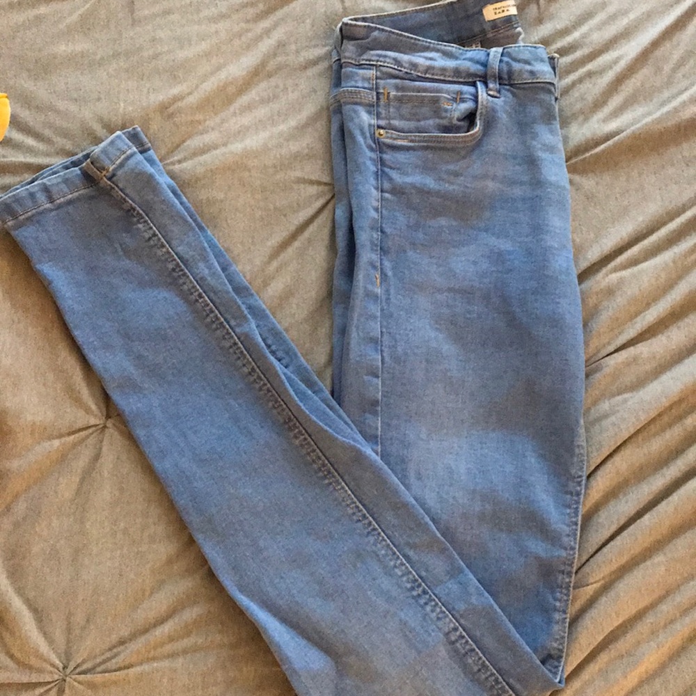 Zara stretch light blue jeans
